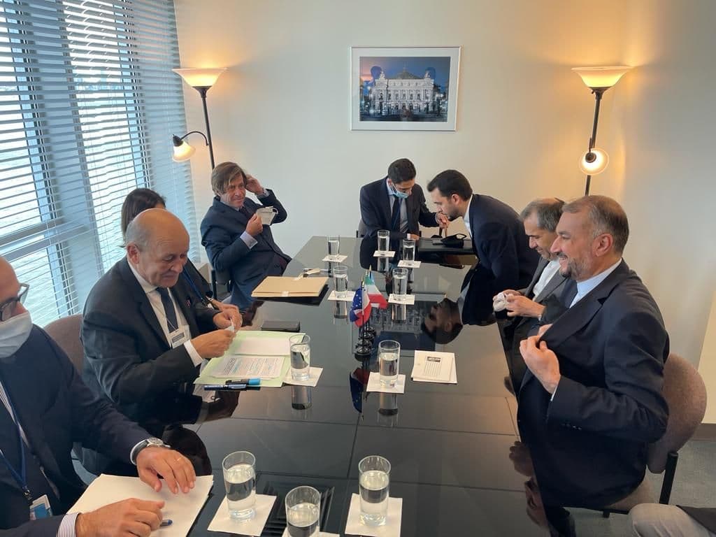 ملاقات دکتر امیرعبداللهیان با وزیر خارجه فرانسه در نیویورک