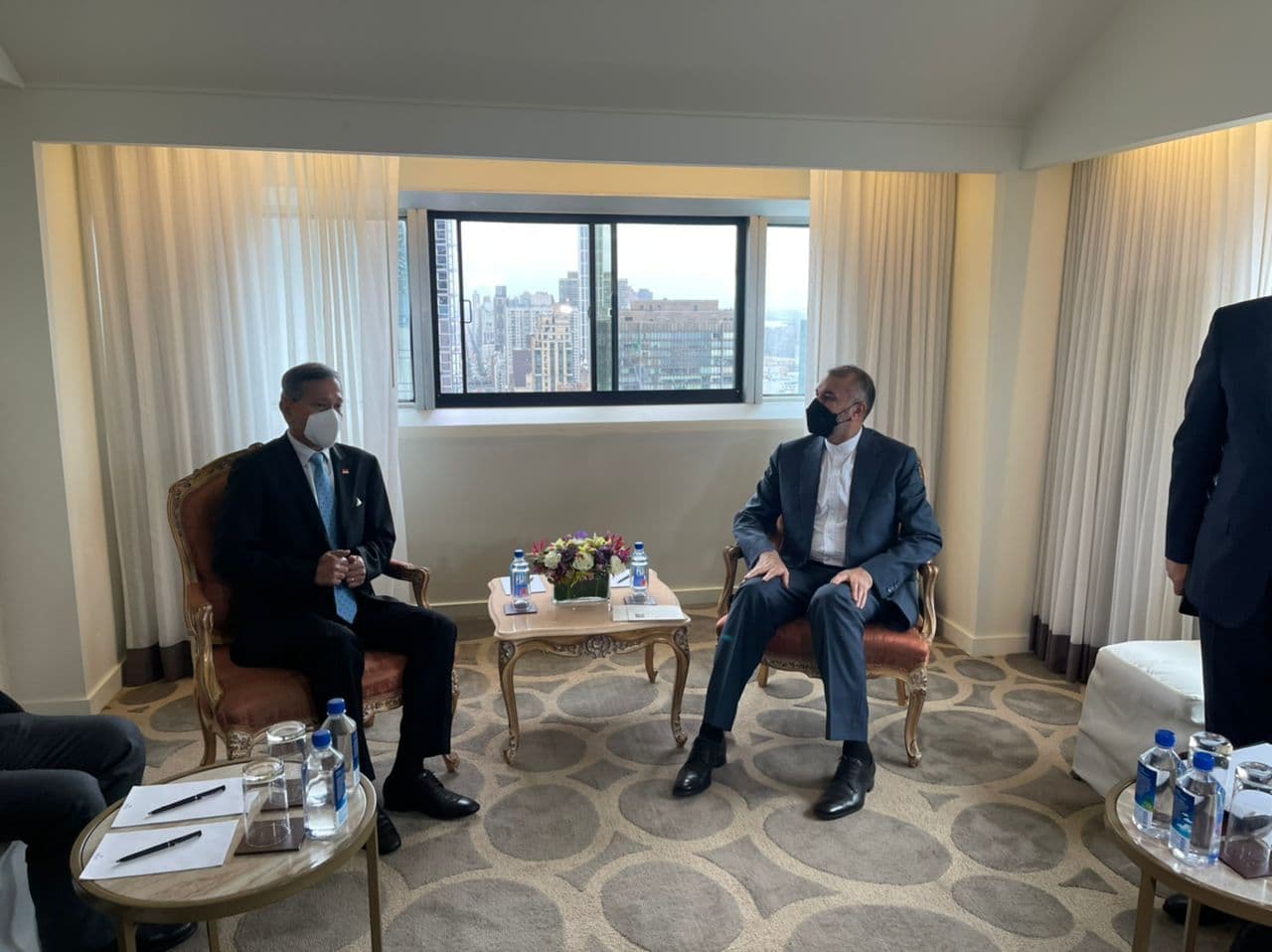 ملاقات وزیر خارجه با همتای سنگاپوری در نیویورک