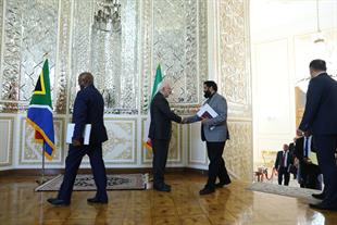 دیدار وزیر امور خارجه آفریقای جنوبی با دکتر ظریف